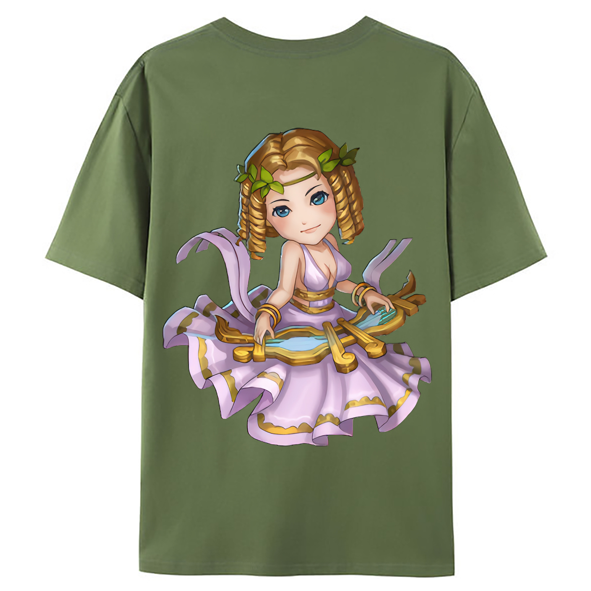 （画像用） リーグ・オブ・レジェンド League of Legends LOL 綿100％ メンズ半袖Tシャツ（バックプリント） 通気性